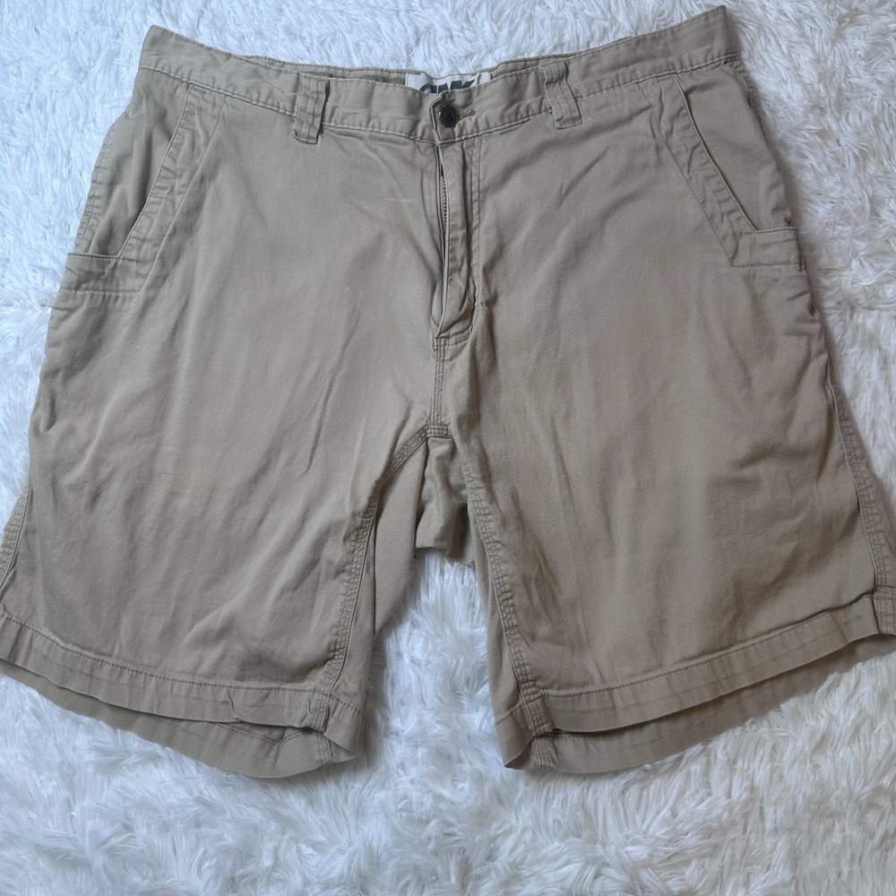 Mountain Khakis MK Mens Khaki Shorts 38x10 Outdoor Hiking Casual Tan Utility